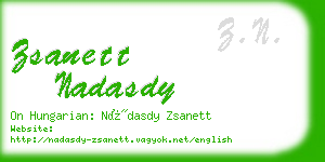 zsanett nadasdy business card